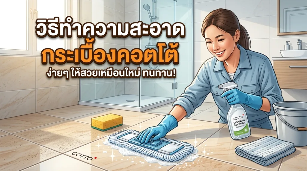 ความสะอาดกระเบื้องคอตโต้